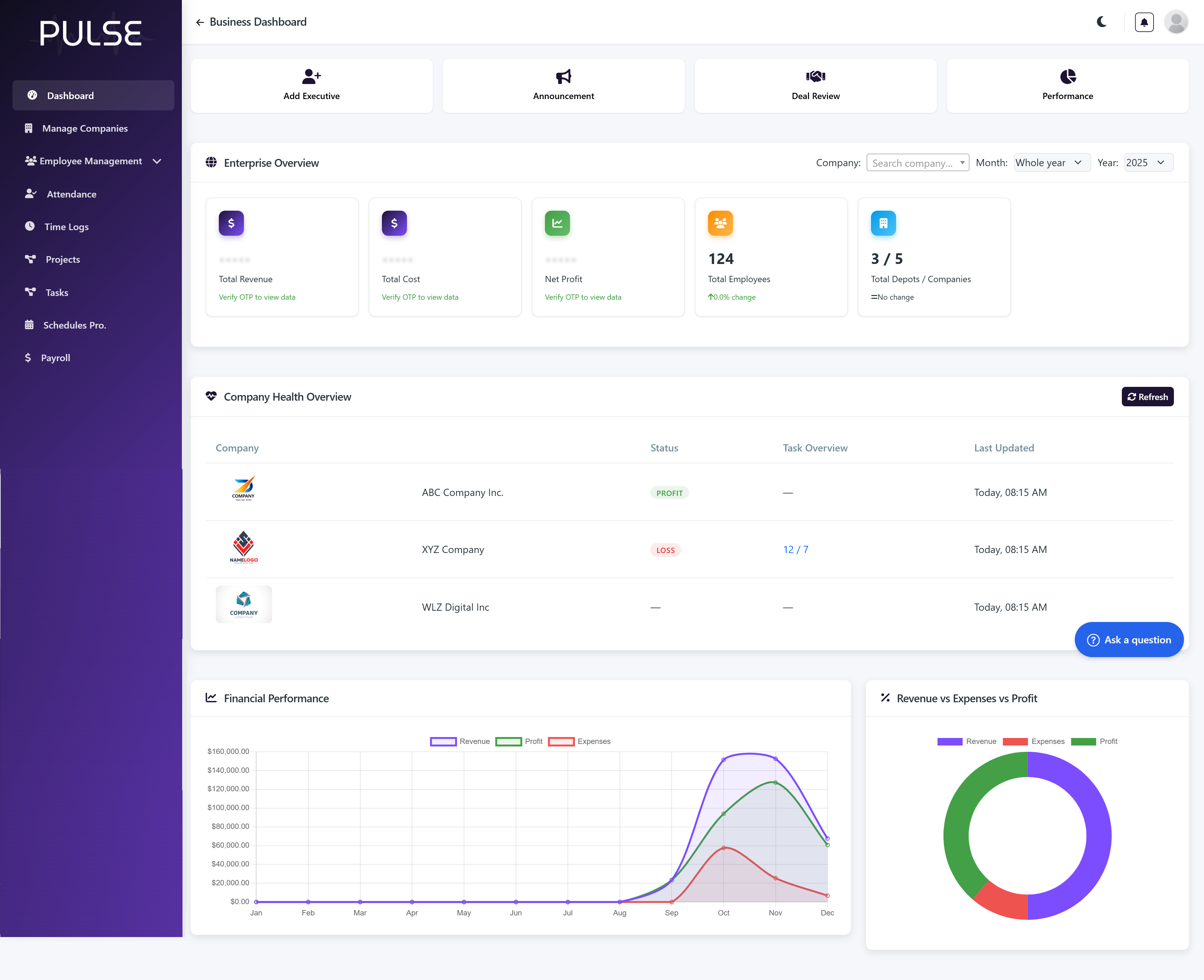 Statistics Dashboard